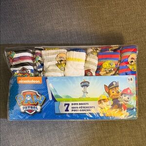 New paw patrol boy briefs size 7-8
